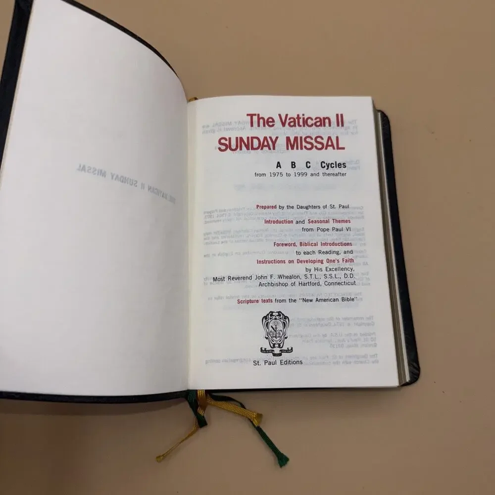 The Vatican II Sunday Missal 1974 A B C Cycles St Paul Edition